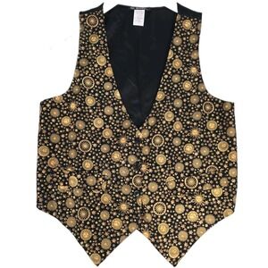 Vintage 111 Main Whimsigoth Vest Top Small Celestial Moon Artsy Wearable Art USA